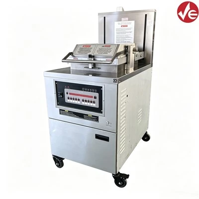 Elektrická tlaková fritéza na kuracie mäso s 8 hlavami s automatickým zdvihom